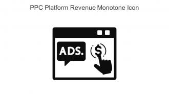 PPC Platform Revenue Monotone Icon In Powerpoint Pptx Png And Editable Eps Format