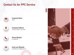 Ppc service proposal powerpoint presentation slides