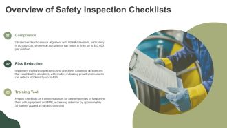 PPE And Equipment Safety Inspection Checklist PPT Mockup AT Professionally Template