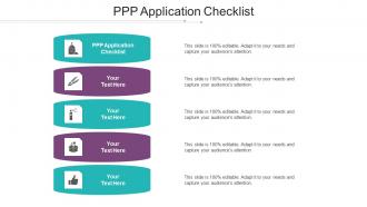 Ppp Application Checklist Ppt Powerpoint Presentation Show Background Designs Cpb
