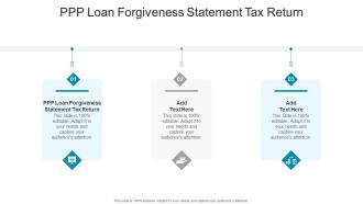 Ppp Loan Forgiveness Statement Tax Return In Powerpoint And Google Slides Cpb