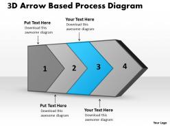 PPT 3d arrow based process diagram Business PowerPoint Templates 4 stages