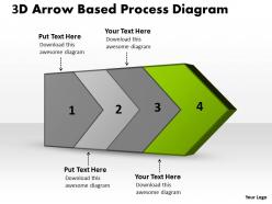 PPT 3d arrow based process diagram Business PowerPoint Templates 4 stages