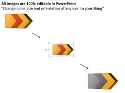 Ppt 3d arrow process work flow swim lane diagram powerpoint template business templates 2 stages