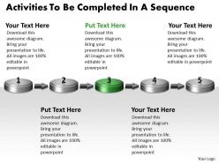 Ppt activities to be completed in sequence business powerpoint templates 5 stages