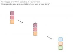 Ppt alphabet matrix chart for data analysis flat powerpoint design