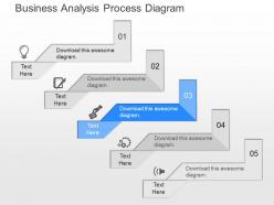 Ppt business analysis process diagram powerpoint template