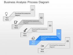 Ppt business analysis process diagram powerpoint template