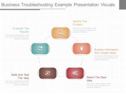 Ppt business troubleshooting example presentation visuals