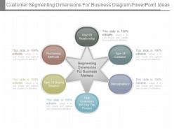 Ppt customer segmenting dimensions for business diagram powerpoint ideas