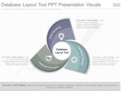 Ppt database layout tool ppt presentation visuals