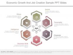 Ppt economic growth and job creation sample ppt slides