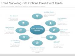 Ppt email marketing site options powerpoint guide