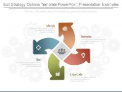 Ppt Exit Strategy Options Template Powerpoint Presentation Examples