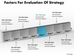 Ppt factors for evaluation of strategy business powerpoint templates 8 stages