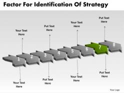 Ppt factors for identification of strategy business powerpoint templates 8 stages