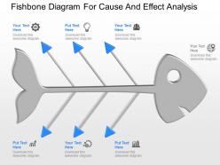 Ppt fishbone diagram for cause and effect analysis powerpoint template