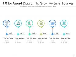 Ppt for award diagram to grow my small business infographic template