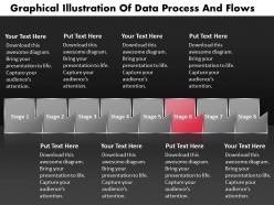 Ppt graphical illustration of data process and flows business powerpoint templates 8 stages