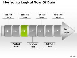 Ppt horizontal logical flow of edit chart data powerpoint 2007 business templates 7 stages