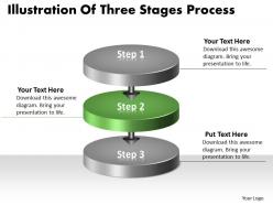 Ppt illustration of three state diagram process business powerpoint templates 3 stages