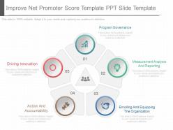 Ppt improve net promoter score template ppt slide template