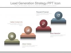Ppt lead generation strategy ppt icon