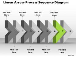 Ppt linear arrow process sequence ishikawa diagram powerpoint template business templates 8 stages