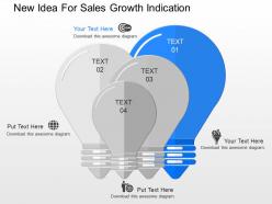 ppt New Idea For Sales Growth Indication Powerpoint Template