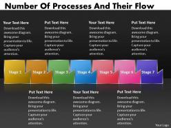 PPT number of processes and their flow powerpoint template Business Templates 7 stages