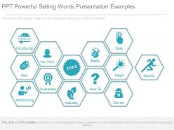 Ppt powerful selling words presentation examples