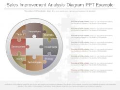 Ppt sales improvement analysis diagram ppt example