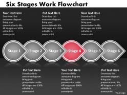 Ppt six power point stage work flowchart business powerpoint templates 6 stages