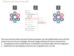 Ppt six staged circle infographics with icons flat powerpoint design