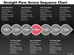 Ppt straight flow arrow sequence family tree chart powerpoint 2003 business templates 7 stages