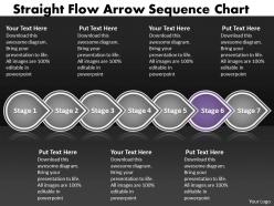 Ppt straight flow arrow sequence family tree chart powerpoint 2003 business templates 7 stages