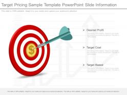 Ppt target pricing sample template powerpoint slide information