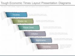 Ppt tough economic times layout presentation diagrams