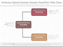 Ppts Achieving Optimal Diversity Sample Powerpoint Slide Show