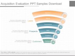Ppts acquisition evaluation ppt samples download