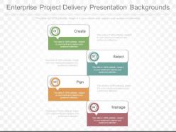 Ppts enterprise project delivery presentation backgrounds