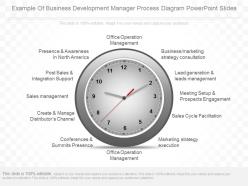 Ppts example of business development manager process diagram powerpoint slides