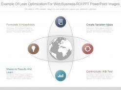 Ppts example of lean optimization for web business roi ppt powerpoint images