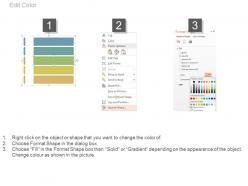 Ppts five banners for data representation flat powerpoint design