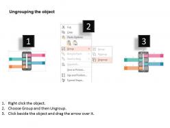 Ppts four options in mobile data representation flat powerpoint design