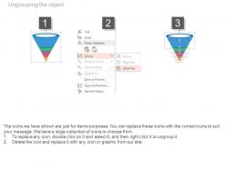Ppts key sales initiatives funnel for social media powerpoint slides