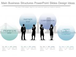 Ppts main business structures powerpoint slides design ideas