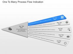 ppts One To Many Process Flow Indication Powerpoint Template
