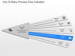 Ppts one to many process flow indication powerpoint template