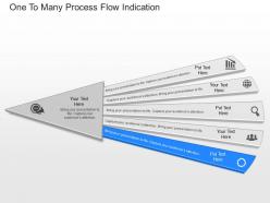 Ppts one to many process flow indication powerpoint template
